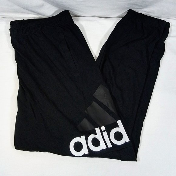 adidas Other - Men's Adidas Essentials Performance Logo Pants-Black-Extra Large-New with Tags